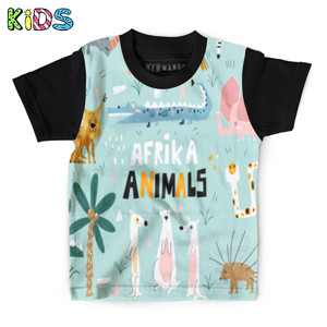 Kaos Anak Full-Print kaos anak fullprint afrika animals