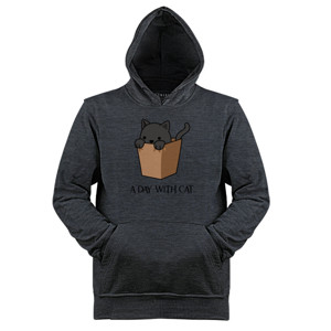 Jaket Hoodie Kaos Tema kucing - A Day With Cat