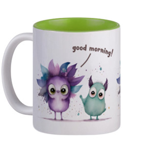 Mug Cute Monsters Good Morning 3