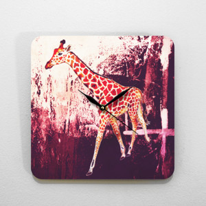Jam Dinding Giraffe Wall Clock 