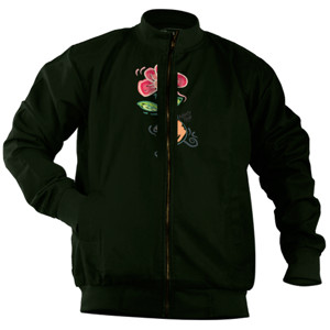 Jaket Bomber Berbunga