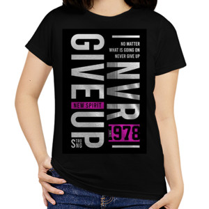 Kaos Never Give Up 1978 Pink