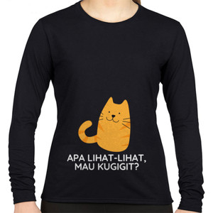 Kaos Wanita Lengan Panjang Puspus - Apa Lihat-Lihat