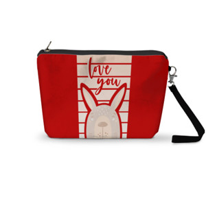 Pouch Trapesium Love You, Rabbit