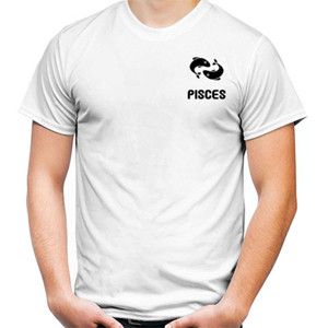 Kaos Zodiak Pisces Logo - Black Exclusive