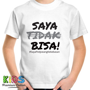 Kaos Saya Bisa - Hitam Putih 