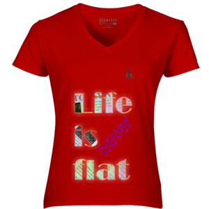 Kaos Lemuhu pria life is never flat