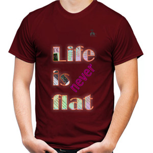 Kaos Lemuhu pria life is never flat