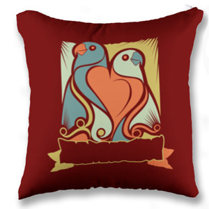 Bantal Vintage Lovebird