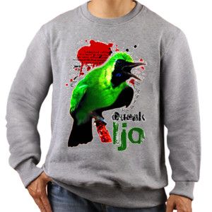 Jaket Sweater Burung Cucak Ijo