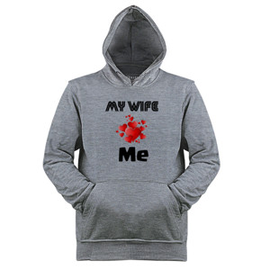 Jaket Hoodie Kaos My Wife Love Me Murah Berkualitas Gift