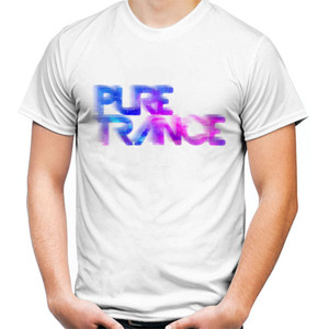 Kaos PureTrance Blurry Noises putih (unofficial)