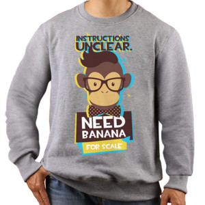 Jaket Sweater Monkey - Instructions unclear