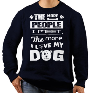 Jaket Sweater People Meet Dog