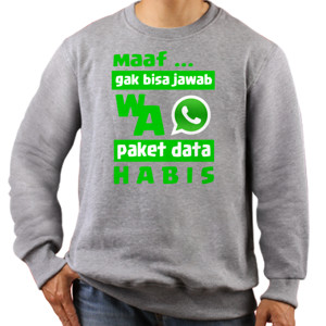 Jaket Sweater Paket Data Habis