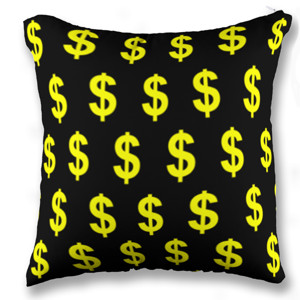 Bantal Bantal Dollar Hitam