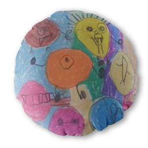 Bantal Bulat funny face