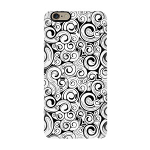 case batik hitam putih abstrak modern Casing HP