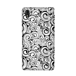 case batik hitam putih abstrak modern Casing HP