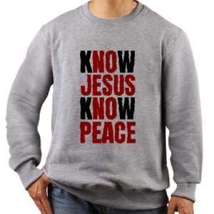 Jaket Sweater KNOW JESUS KNOW PEACE