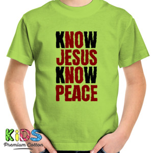 Kaos KNOW JESUS KNOW PEACE