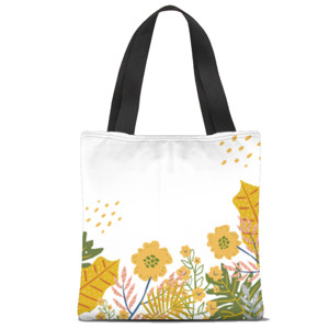 Tas Tote Fullprint Aesthetic Floral