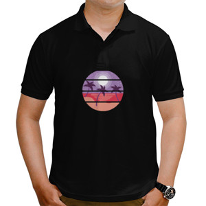 Kaos Polo Pemandangan malam hari