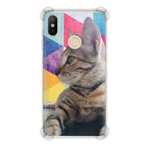 Casing HP Kucing Tabby Abu-abu Phone Case