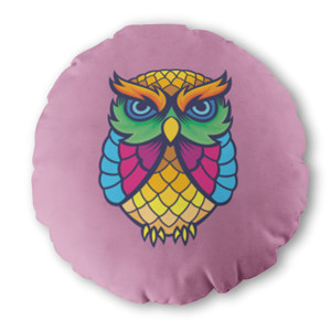 Bantal Bulat Owl artwork