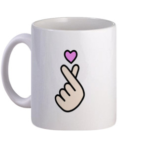 Mug Finger Heart Korea