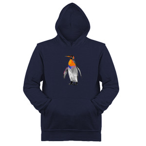Jaket Hoodie Polygon Penguin