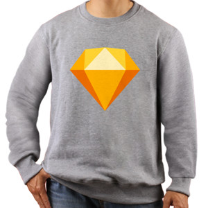 Jaket Sweater Distro Orange Diamond