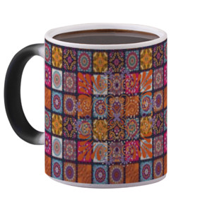 Mug Bunglon Batik Kotak-Kotak