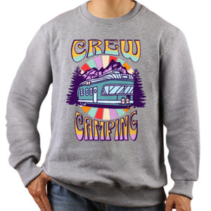Jaket Sweater Crew Camping