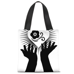 Tas Tote Fullprint black