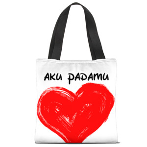 Tas Tote Fullprint Tas Aku Padamu