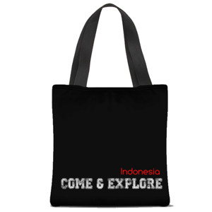 Tas Tote Fullprint Tas Tote Come & Explore