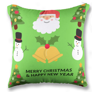 Bantal Sofa Natal Merry Christmas Hijau - Customic47
