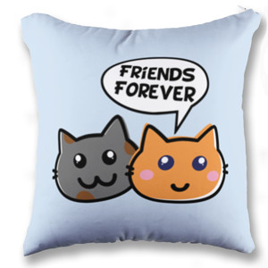 Bantal friends forever cats