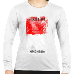 Kaos made in indonesia