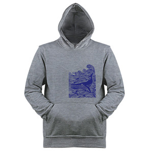 Jaket Hoodie Blue Whale