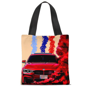Tas Tote Fullprint OT 5 - BMW RED SMOKE v2- Editable