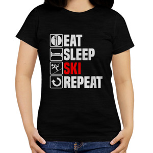 Kaos Eat Sleep Ski