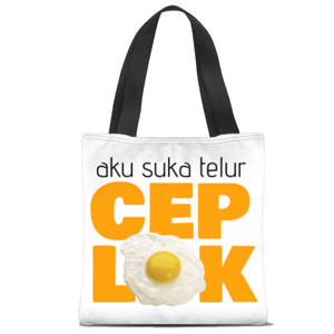 Tas Tote Fullprint Tas Telur Ceplok
