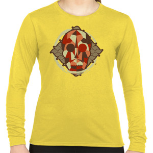 Kaos Geometric Autumn Color Skull