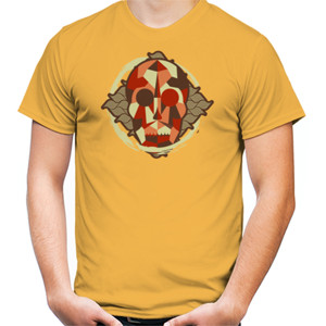 Kaos Geometric Autumn Color Skull