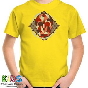 Kaos Geometric Autumn Color Skull