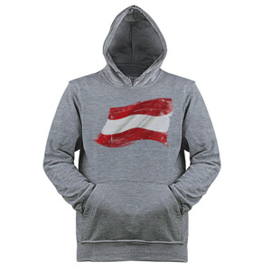 Jaket Hoodie Grunge Austria Flags