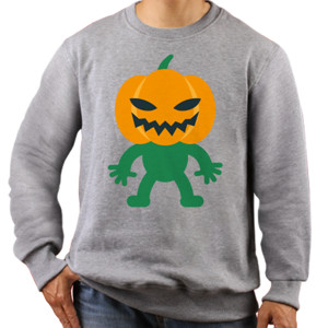 Jaket Sweater Halloween - Pumpkin Man  