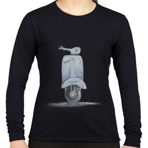 Kaos Vespa watercolour #2